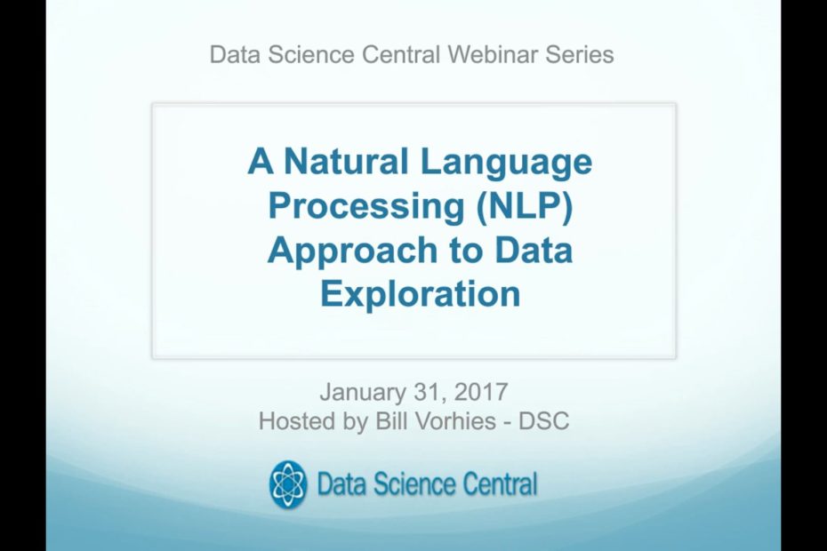 DSC Webinar Series: A Natural Language Processing (NLP) Approach to Data Exploration – Vimeo thumbnail