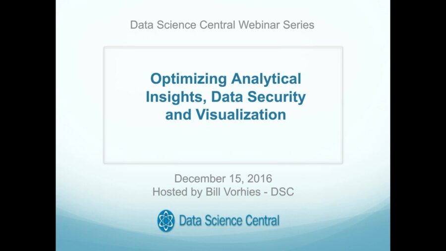 DSC Webinar Series: Optimizing Analytical Insights, Data Security and Visualization – Vimeo thumbnail