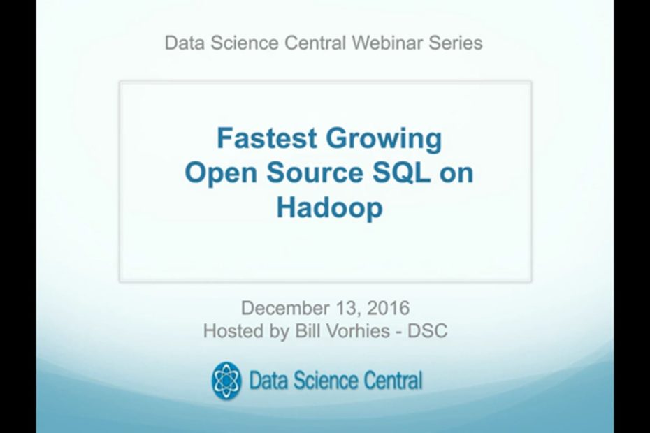 DSC Webinar Series: Fastest Growing Open Source SQL on Hadoop – Vimeo thumbnail