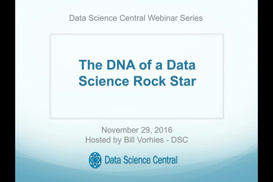 DSC Webinar Series: The DNA of a Data Science Rock Star – Vimeo thumbnail