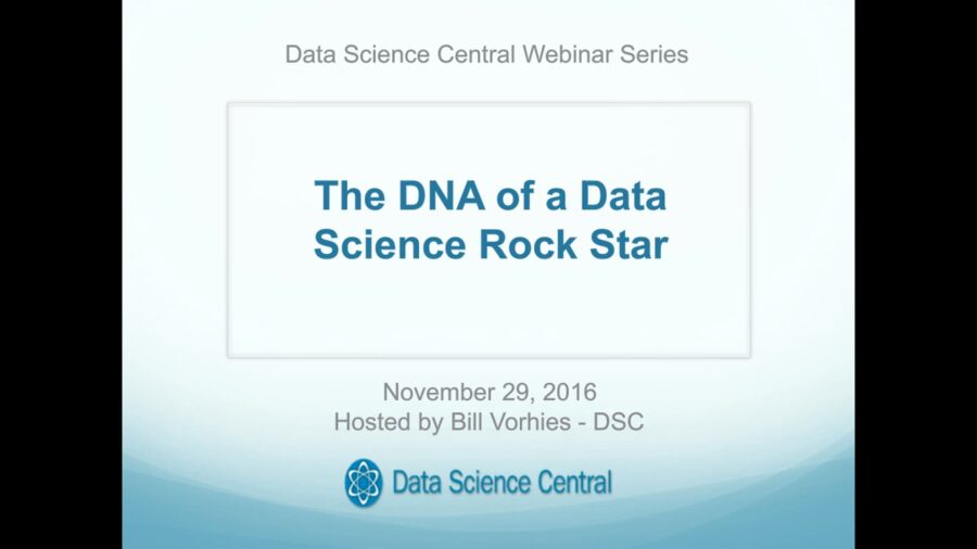 DSC Webinar Series: The DNA of a Data Science Rock Star – Vimeo thumbnail