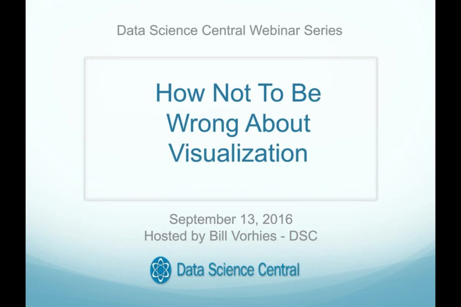 DSC Webinar Series: How Not to Be Wrong About Visualization – Vimeo thumbnail