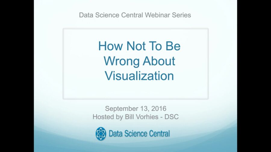 DSC Webinar Series: How Not to Be Wrong About Visualization – Vimeo thumbnail