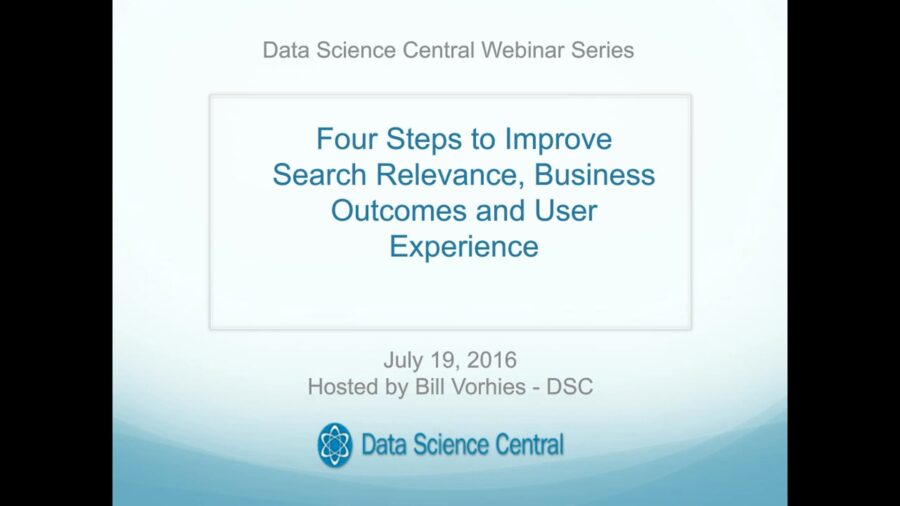 DSC Webinar Series: 4 Steps to improve your Search Technology and Boost Sales, BI and User Experience – Vimeo thumbnail