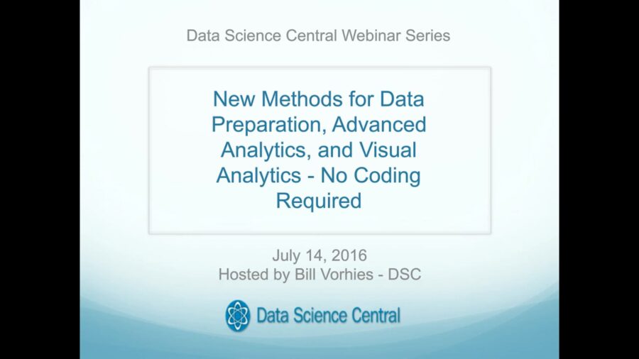 DSC Webinar Series: New Methods for Data Preparation, Advanced Analytics, and Visual Analytics – Vimeo thumbnail