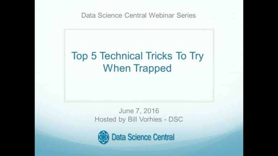DSC Webinar Series: Top Five Technical Tricks to Try when Trapped – Vimeo thumbnail