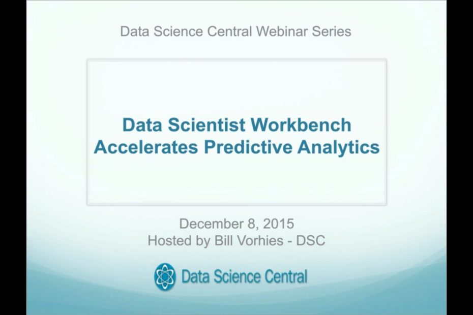 DSC Webinar Series: Data Scientist Workbench Accelerates Predictive Analytics – Vimeo thumbnail