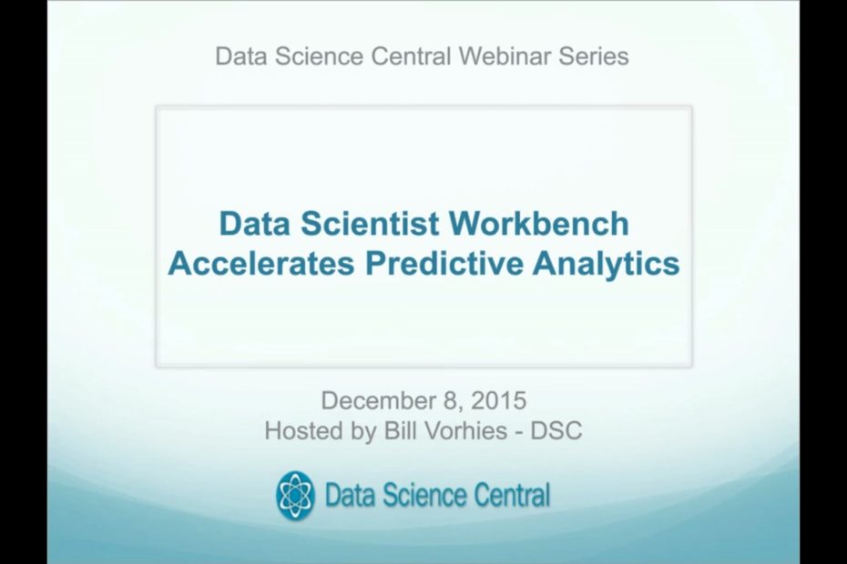 DSC Webinar Series: Data Scientist Workbench Accelerates Predictive Analytics – Vimeo thumbnail