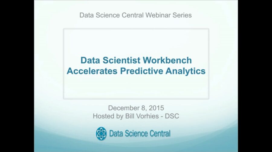 DSC Webinar Series: Data Scientist Workbench Accelerates Predictive Analytics – Vimeo thumbnail