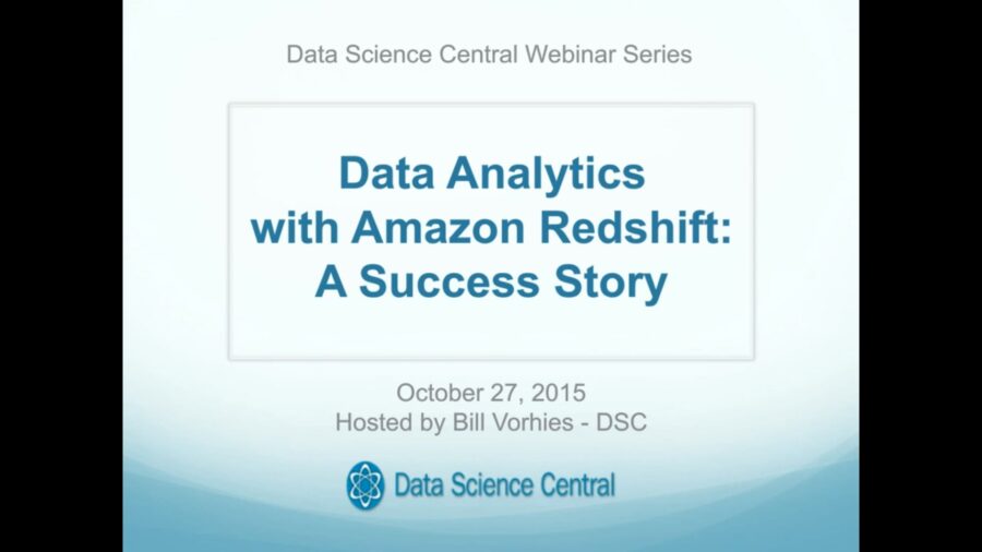 DSC Webinar Series: Data Analytics with Amazon Redshift: A Success Story – Vimeo thumbnail