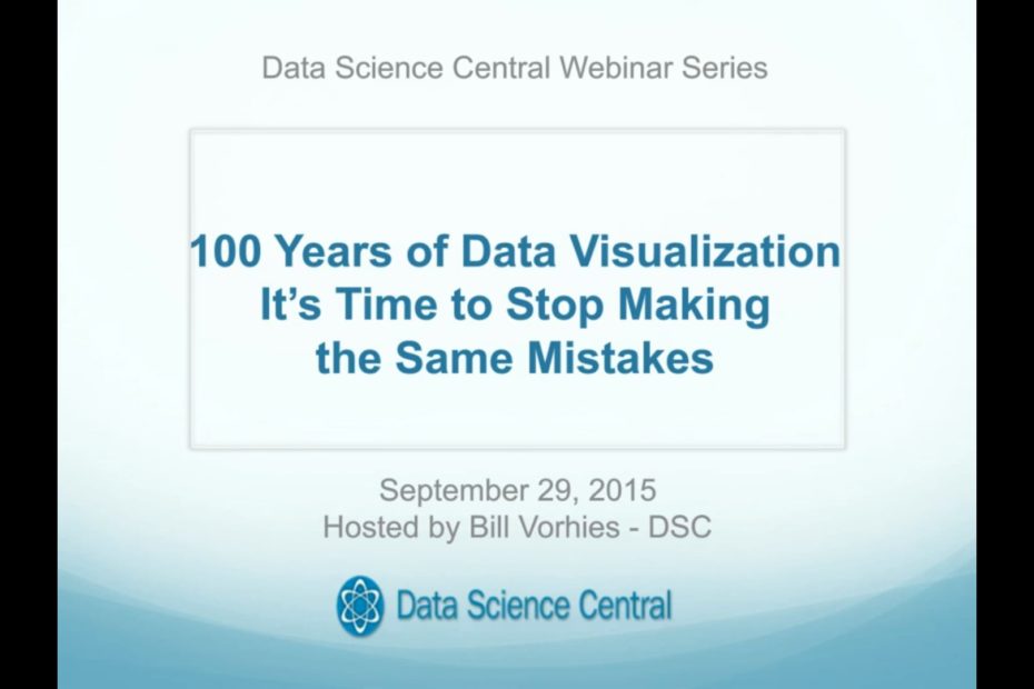 DSC Webinar Series: 100 Years of Data Visualization – It’s Time to Stop Making the Same Mistakes – Vimeo thumbnail