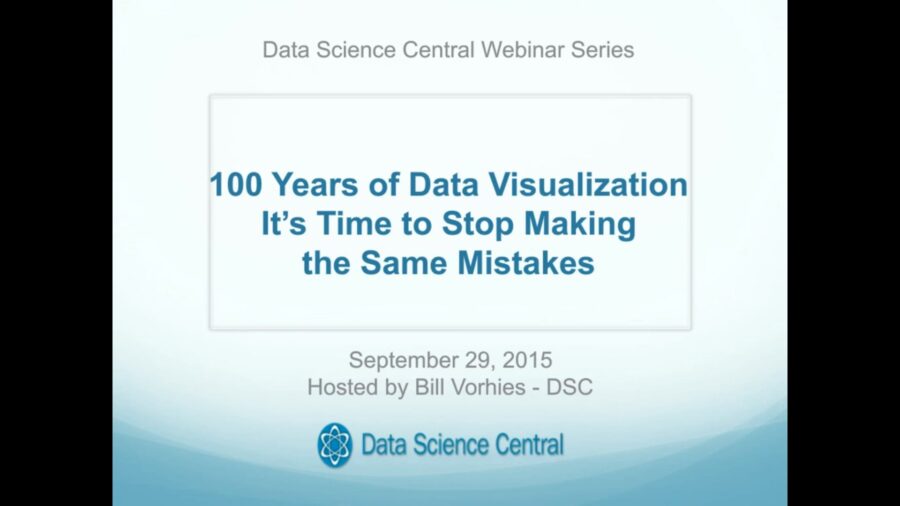 DSC Webinar Series: 100 Years of Data Visualization – It’s Time to Stop Making the Same Mistakes – Vimeo thumbnail