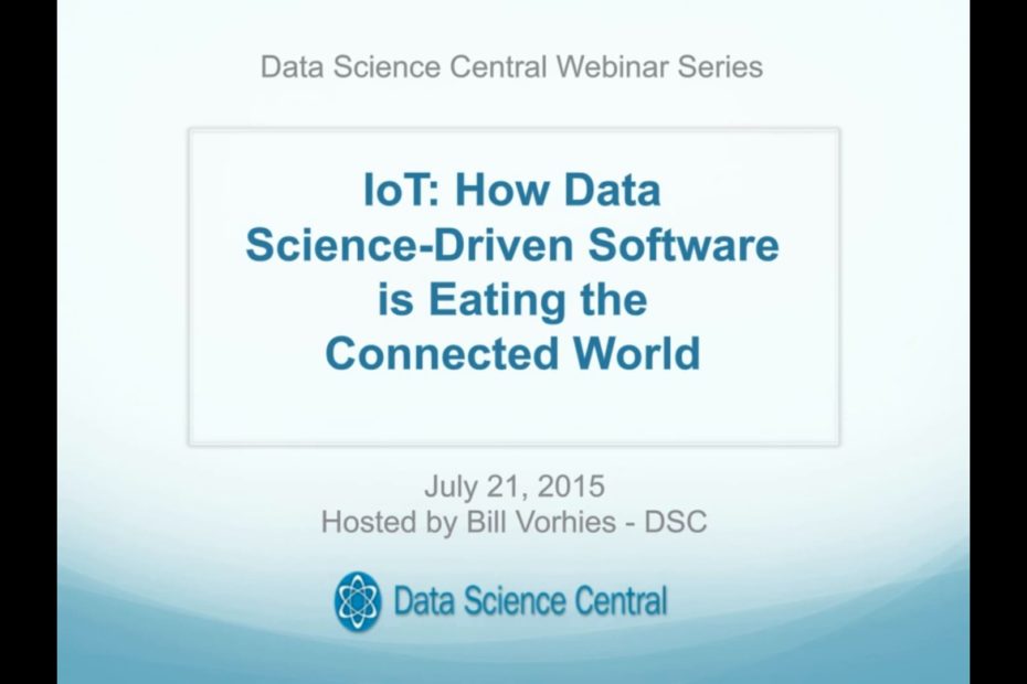 DSC Webinar Series: IoT: How Data Science-Driven Software is Eating the Connected World – Vimeo thumbnail