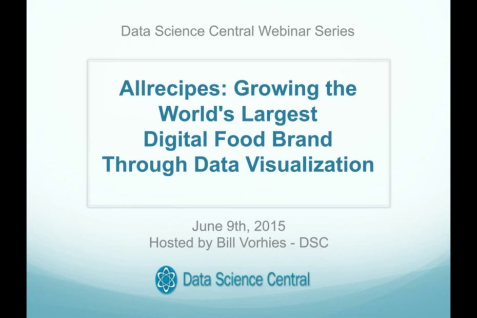 DSC Webinar Series: Allrecipes: Growing the World’s Largest Digital Food Brand Through Data Visualization – Vimeo thumbnail