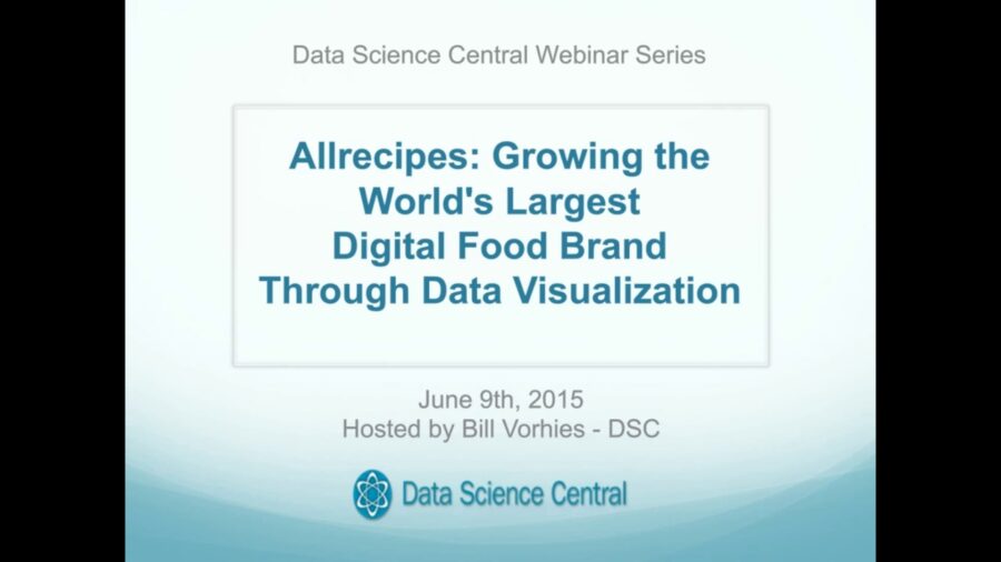 DSC Webinar Series: Allrecipes: Growing the World’s Largest Digital Food Brand Through Data Visualization – Vimeo thumbnail