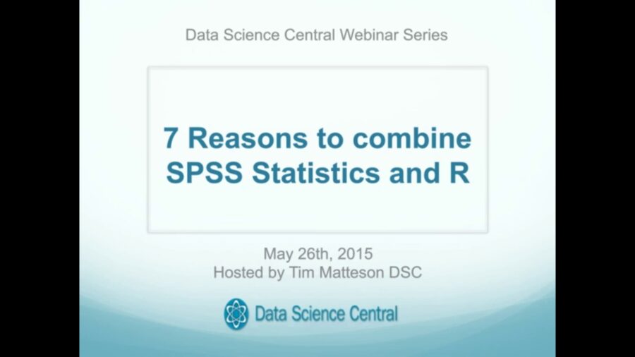 DSC Webinar Series: 7 Reasons to combine SPSS Statistics and R” – Vimeo thumbnail