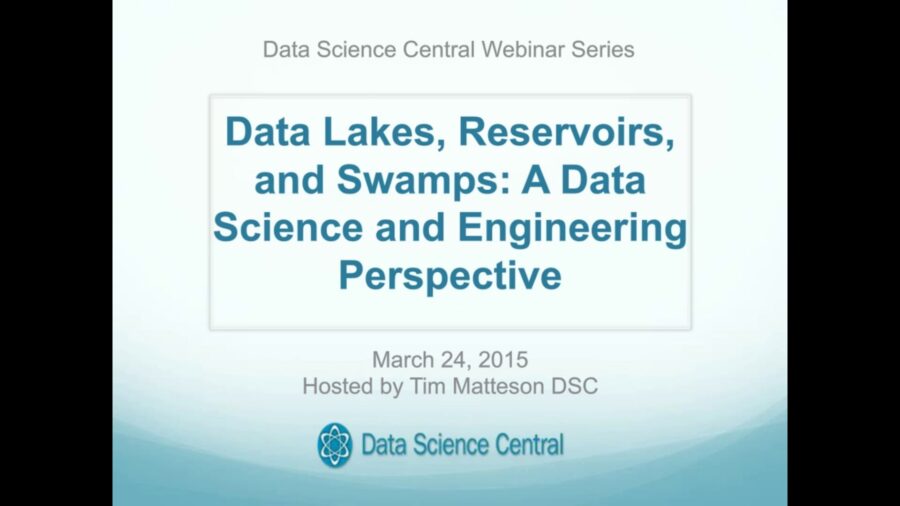 DSC Webinar Series: Data Lakes, Reservoirs, and Swamps: A Data Science and Engineering Perspective – Vimeo thumbnail