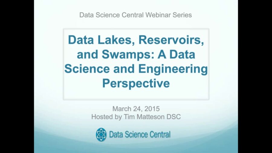 DSC Webinar Series: Data Lakes, Reservoirs, and Swamps: A Data Science and Engineering Perspective – Vimeo thumbnail