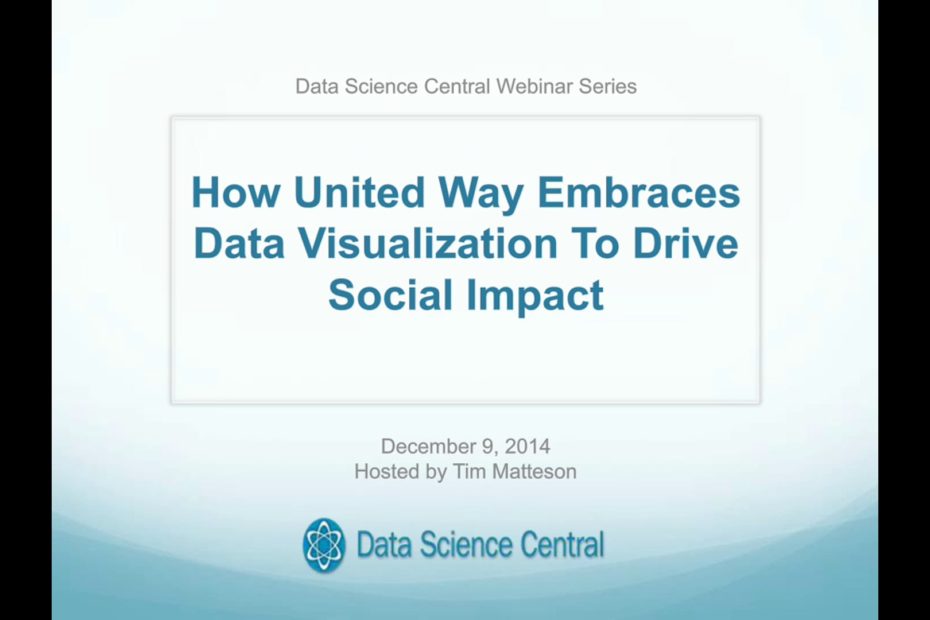 DSC Webinar Series: How United Way Embraces Data Visualization To Drive Social Impact 12.9.2015 – Vimeo thumbnail