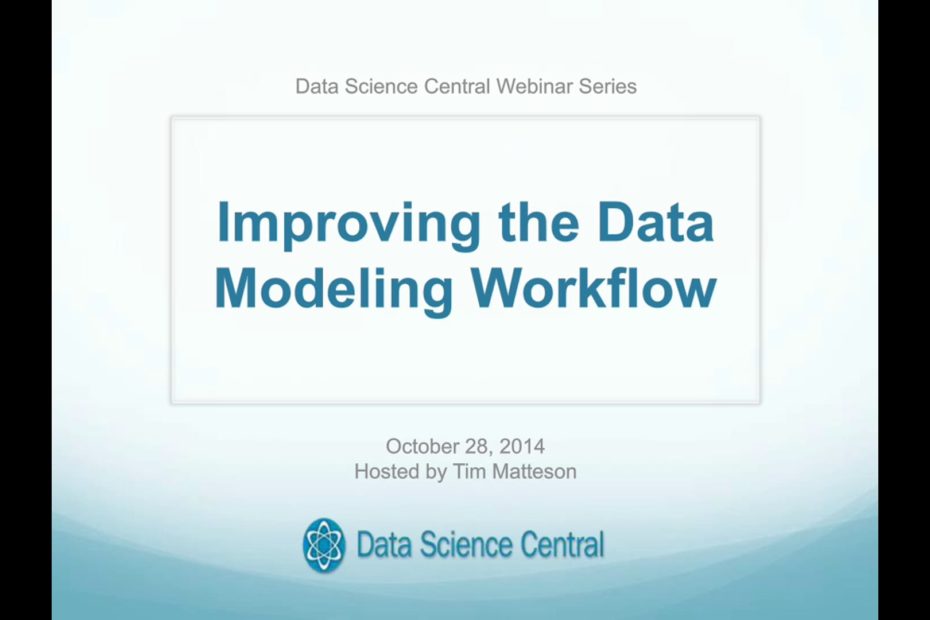 DSC Webinar Series: Improving the Data Modeling Workflow 10.28.2014 – Vimeo thumbnail