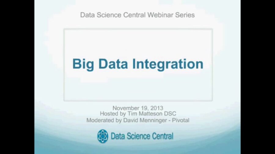 DSC Webinar Series: Big Data Integration 11.19.2013 – Vimeo thumbnail