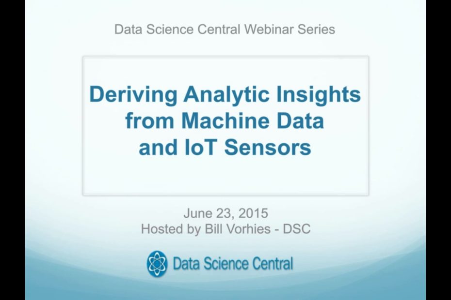 Deriving Analytic Insights from Machine Data and IoT Sensors – Vimeo thumbnail