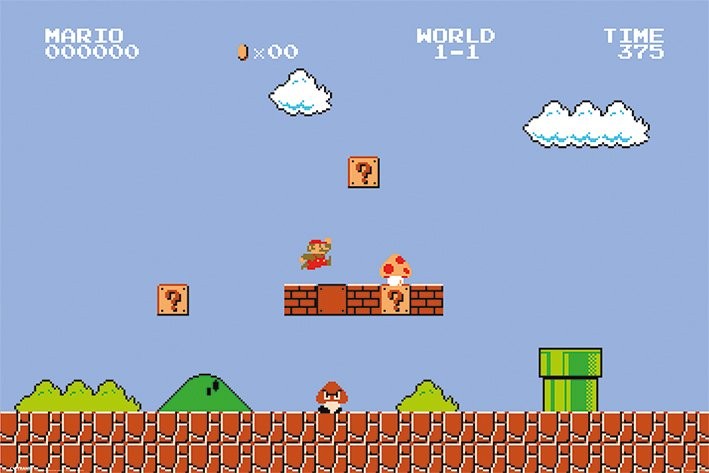 Reinforcement learning with super mario