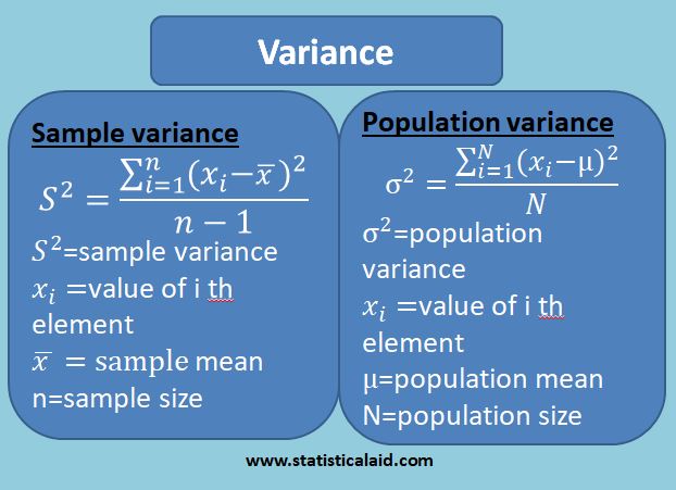 variance and standard deviation in statistics