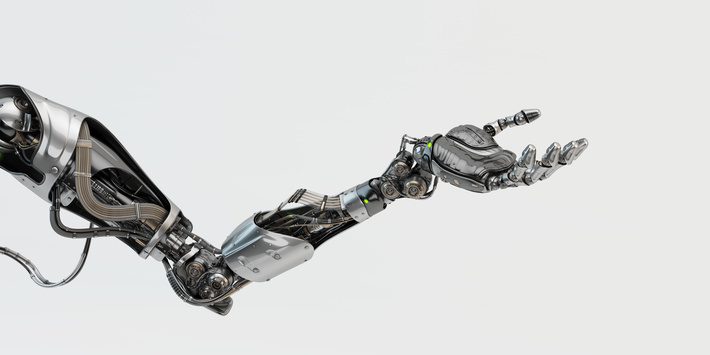 cyborg arm drawing