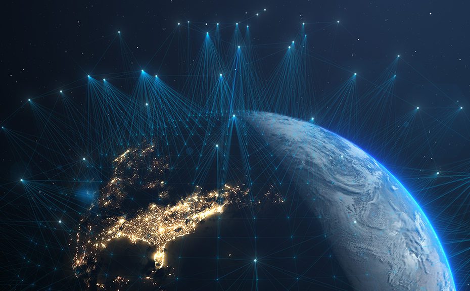 Nanosatellite or nanosat communication global connected tecnolog