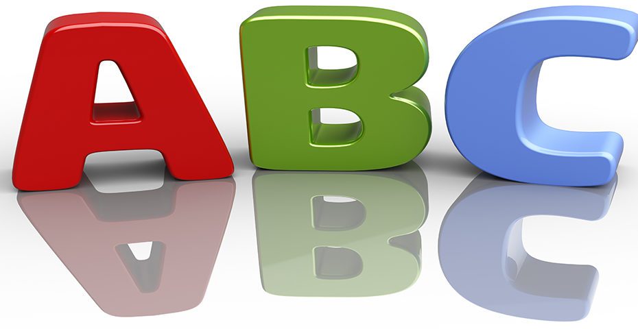 ABC font alphabet education letters