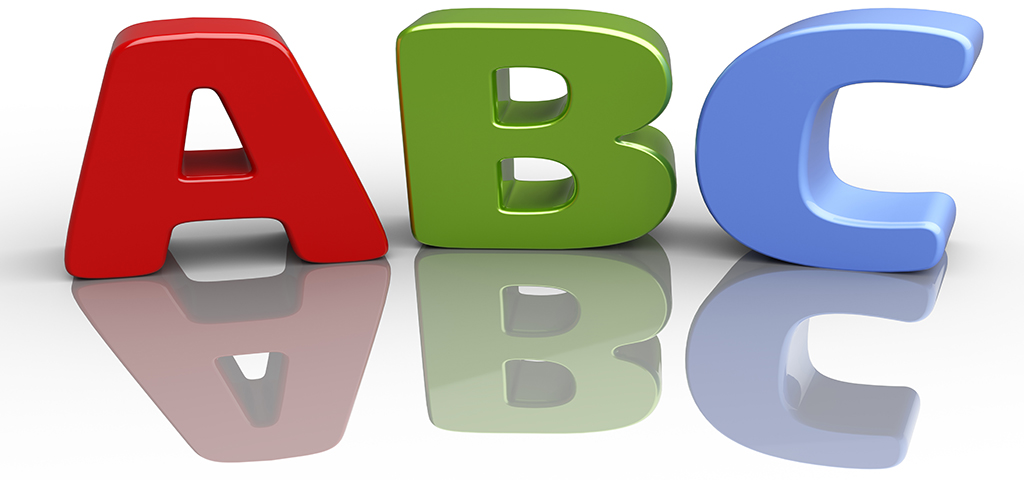 ABC font alphabet education letters