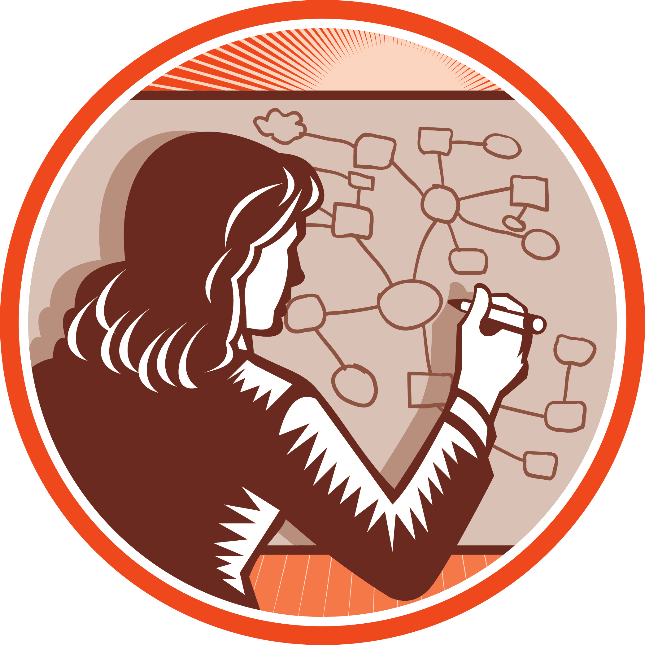 teacher-businesswoman-writing-mind-mapping-complex-diagram-resized