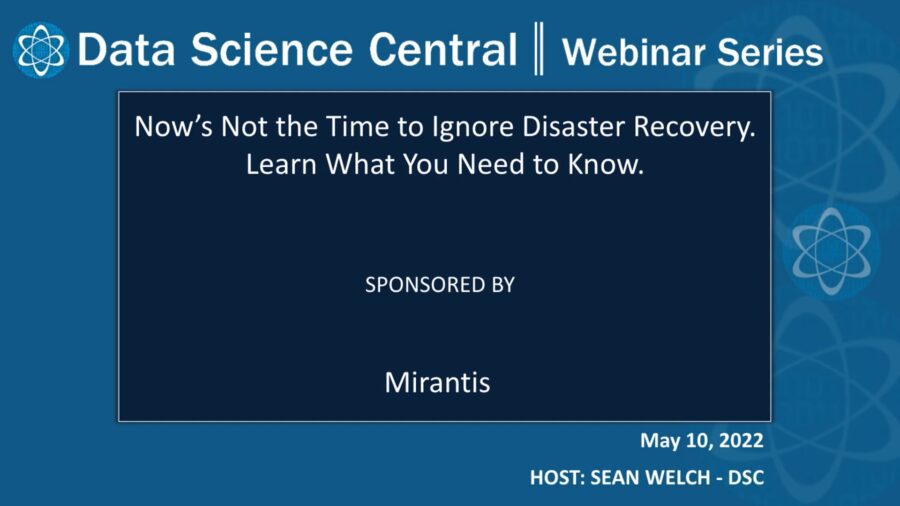 DSC Webinar Series: Now’s Not the Time to Ignore Disaster Recovery. Learn What You Need to Know. – Vimeo thumbnail