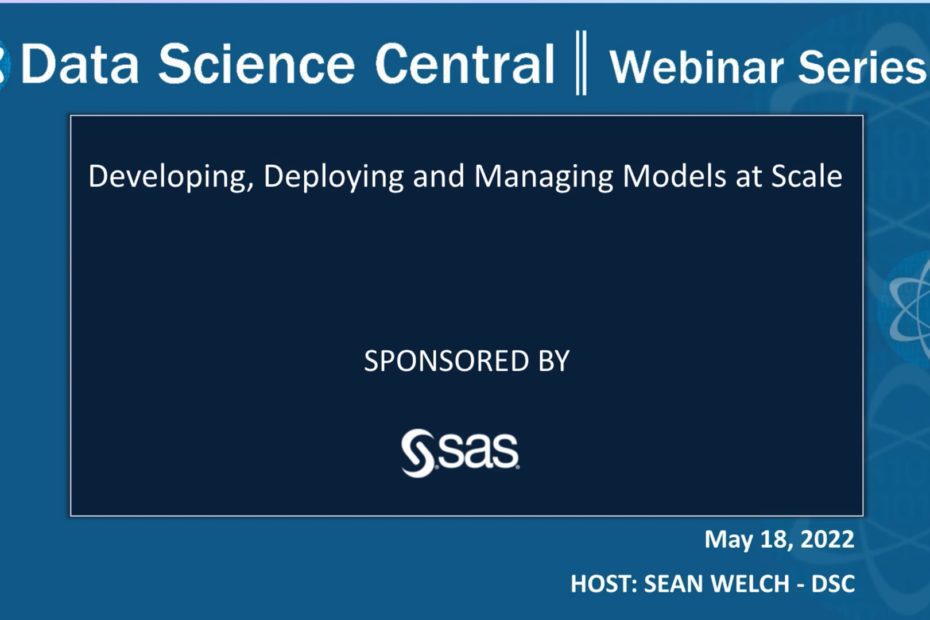 DSC Webinar Series: Developing, Deploying and Managing Models at Scale – Vimeo thumbnail