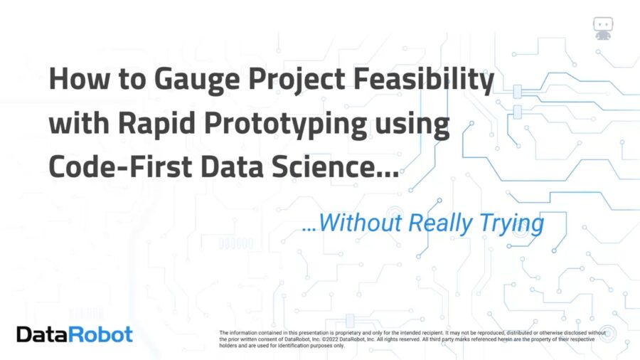 DSC Webinar Series: How to Gauge Project Feasibility With Rapid Prototyping Using Code-First Data Science – Vimeo thumbnail