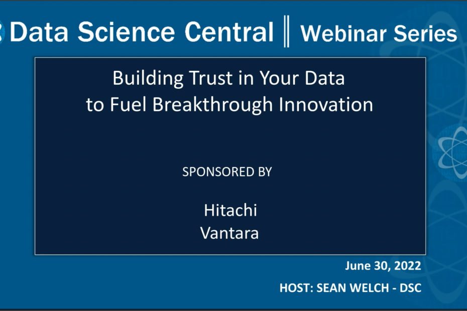 DSC Webinar Series: Building Trust in Your Data to Fuel Breakthrough Innovation – Vimeo thumbnail