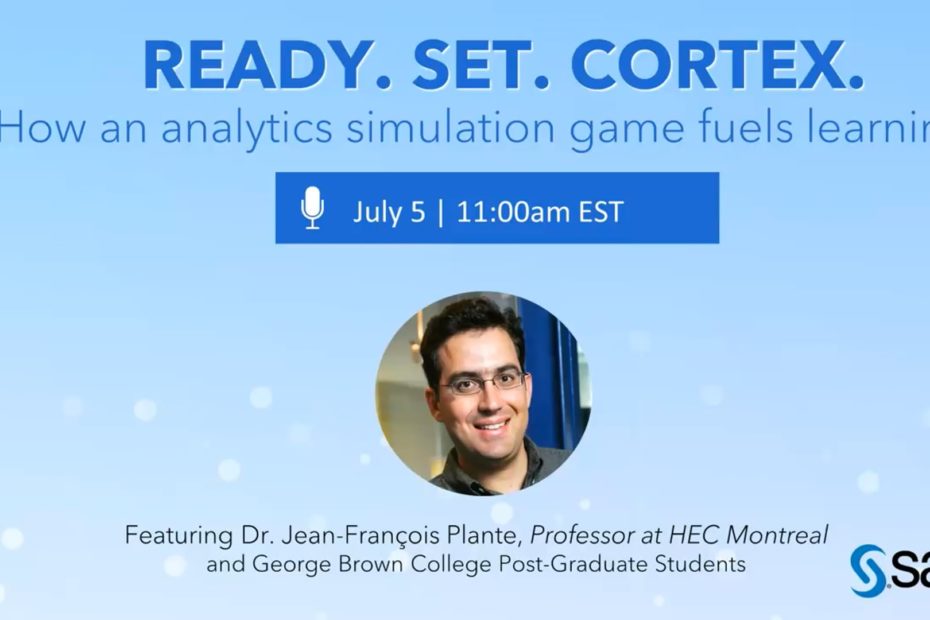 DSC Podcast Series: Ready. Set. Cortex – How a SAS Analytics Simulation Game Fuels Learning – Vimeo thumbnail