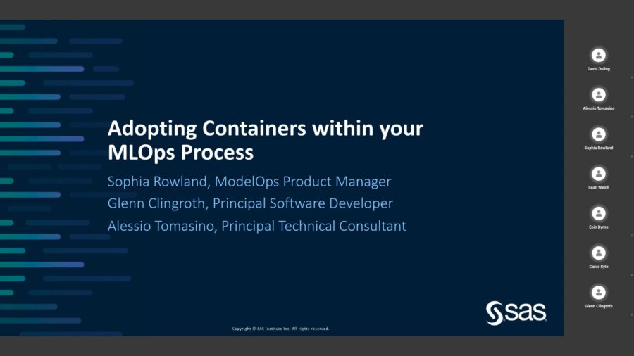 DSC Webinar Series – Best Practices for Adopting Containers within your MLOps Process.mp4 – Vimeo thumbnail