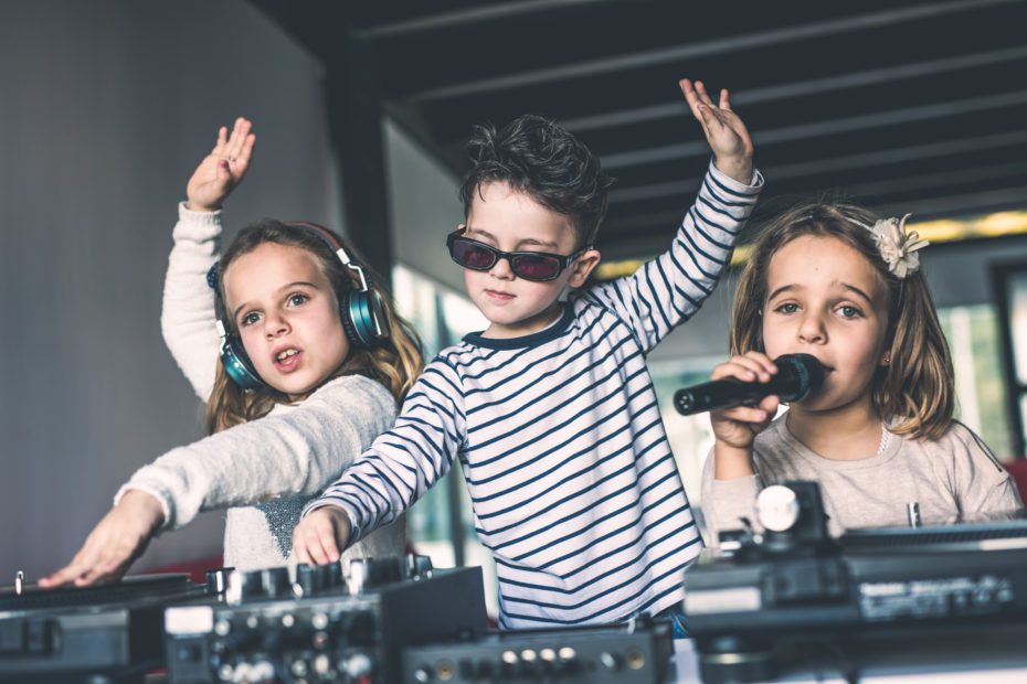 Young DJs make a party at home with vinyl records