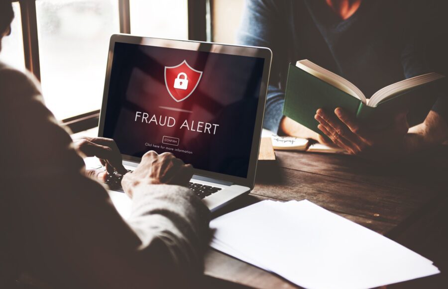 Fraud Alert Caution Defend Guard Notify Protect Concept