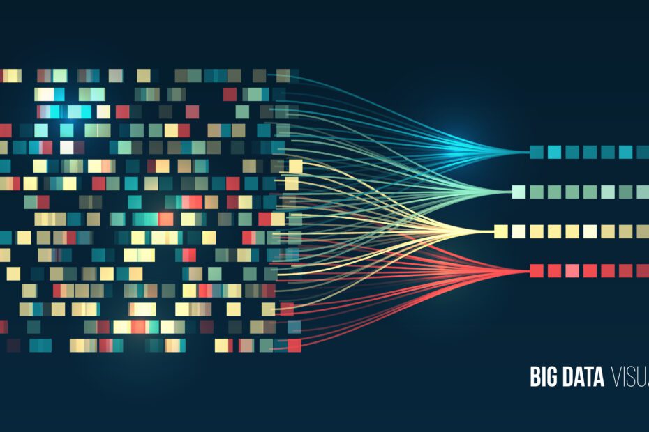 Abstract stream information with ball array and binary code. Fil