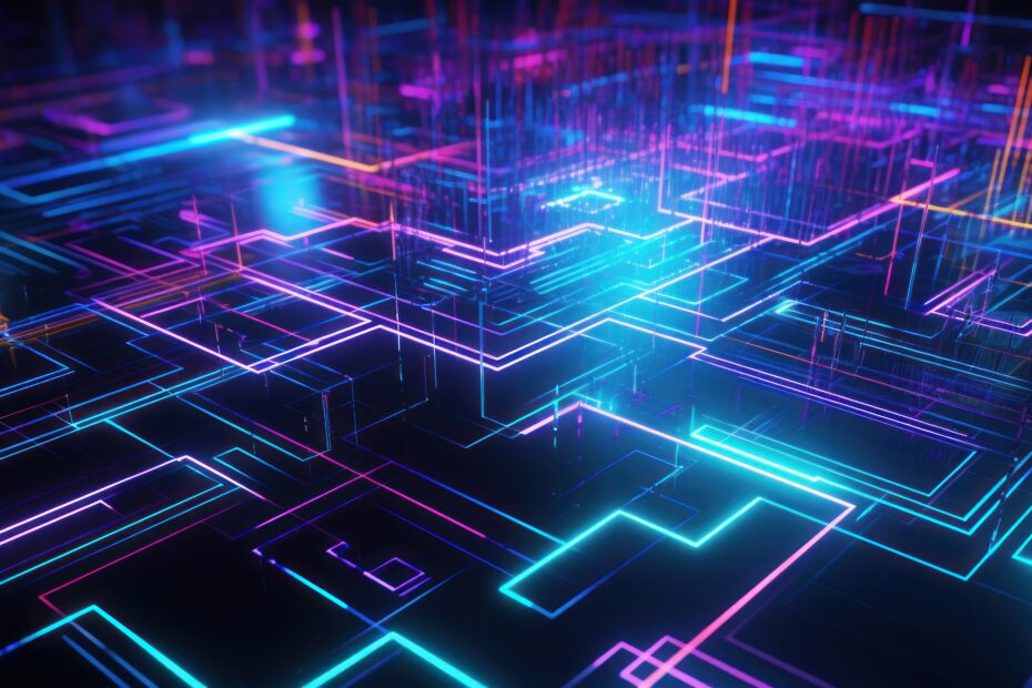 abstract digital technology background, artificial intelligence, generative, ai